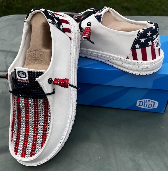 American Flag Hey Dudes - Etsy display picture 1