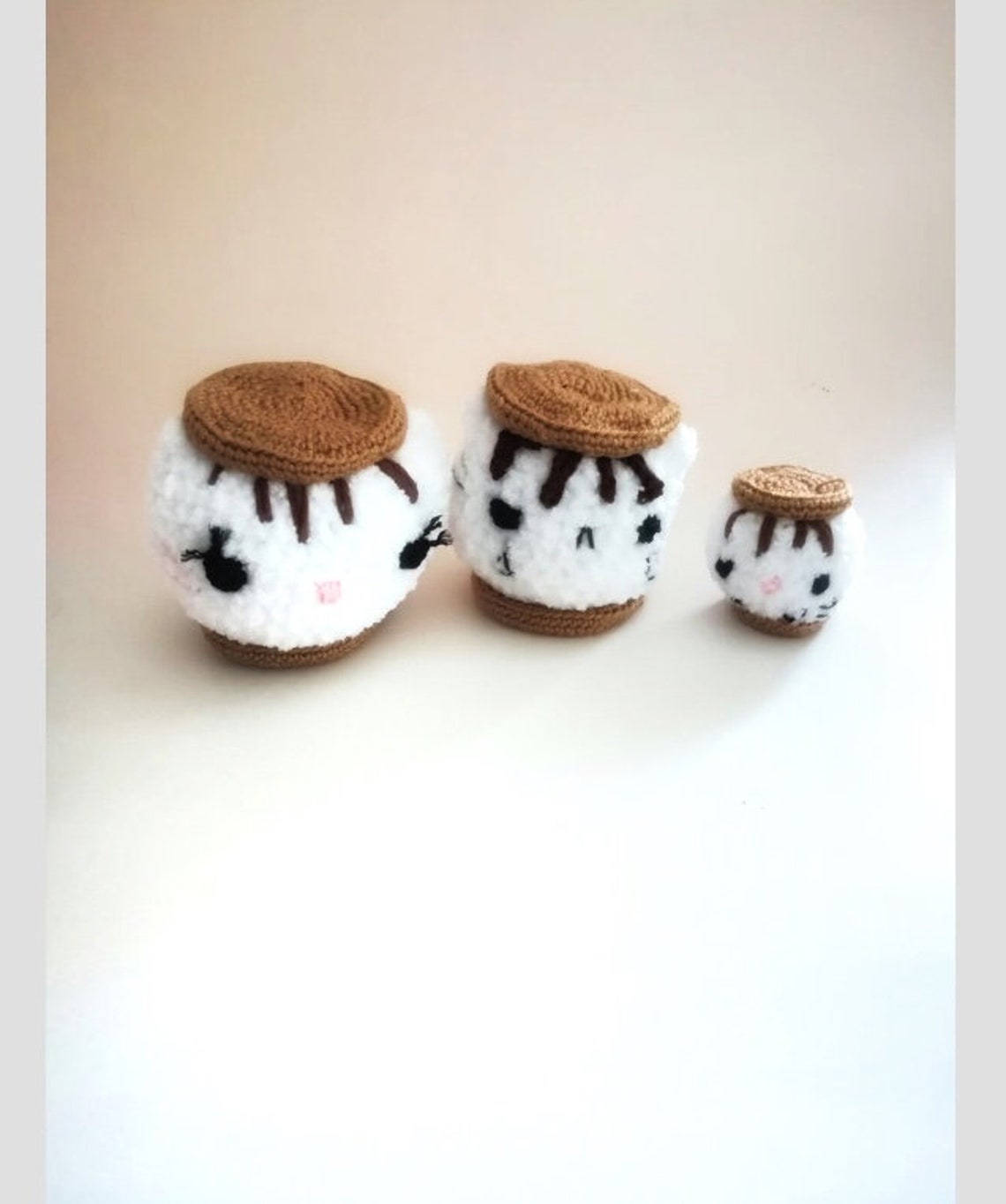 Squishy Marshmallow Smores Family Handmade Marshmallow Toys Etsy