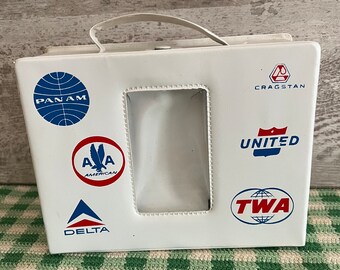 Vintage Liddle Kiddle Small Travel Case Panam-Delta-United-TWA. 1960’s. Airline Collectible