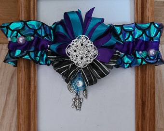 Mermaid inspired garter