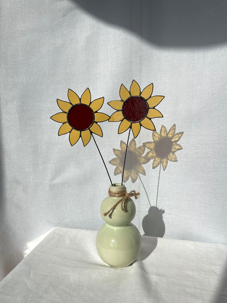 Stained Glass Sunflower,stained Glass Flower,everlasting Flower