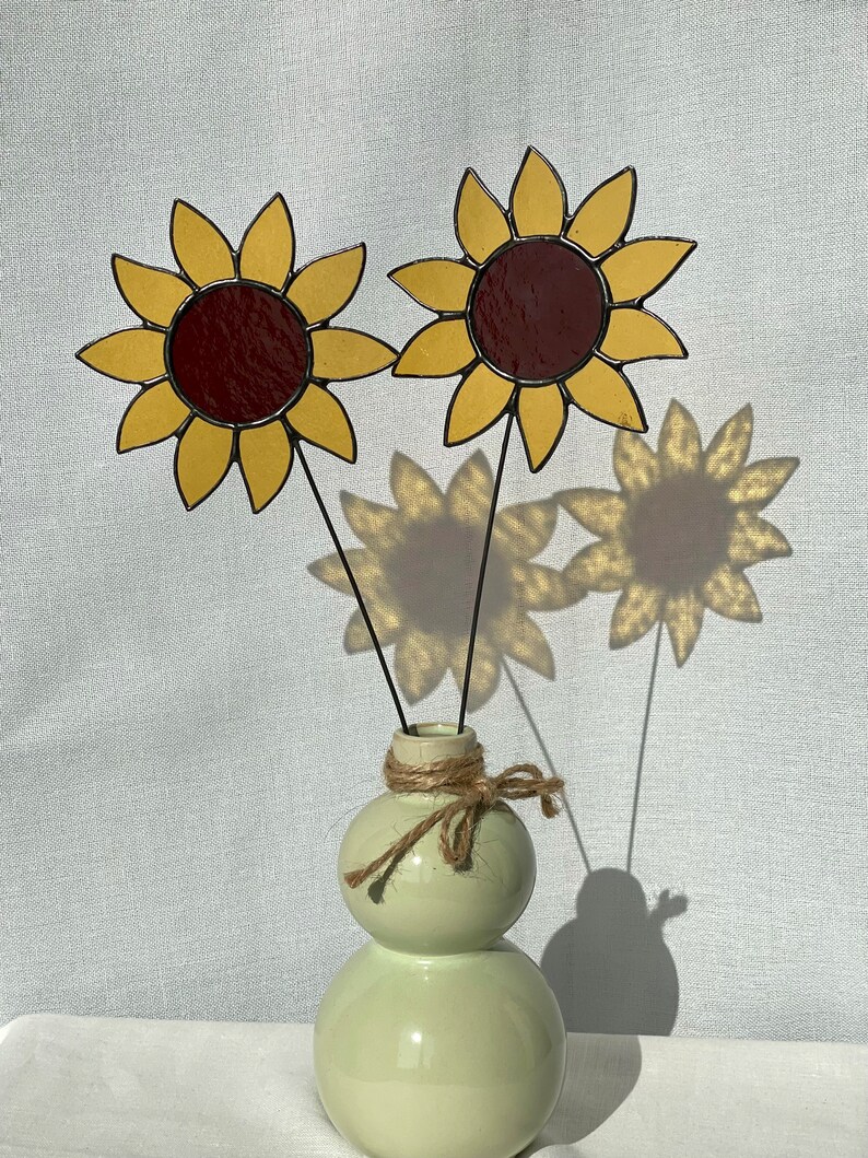 Stained Glass Sunflower,stained Glass Flower,everlasting Flower
