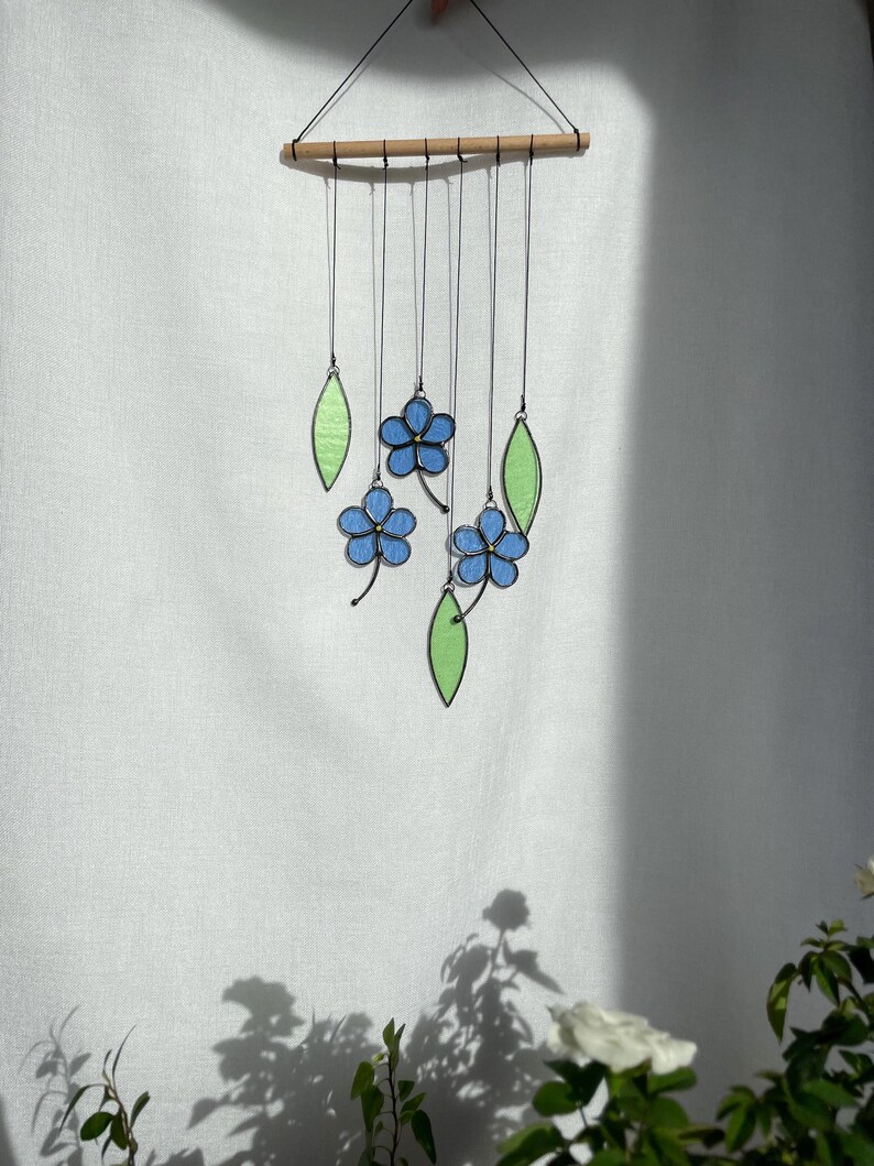 ME NOT Mobile,flower Mobile,wind Chime,house Decor,gift for Her