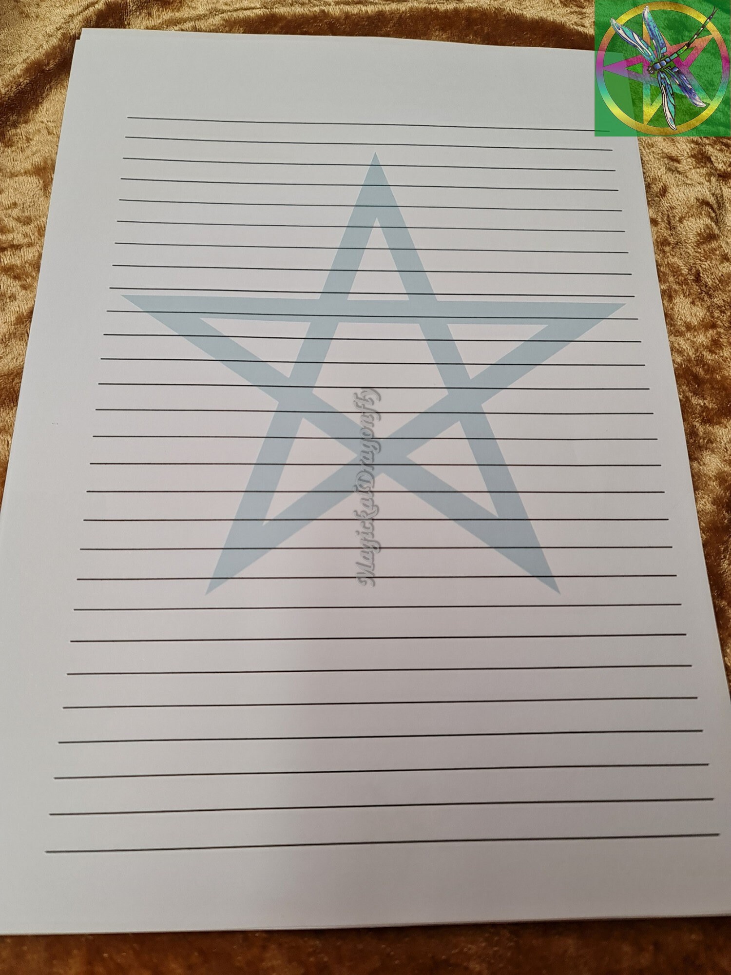 printed lined a4 paper with a choice of 5 different designs etsy