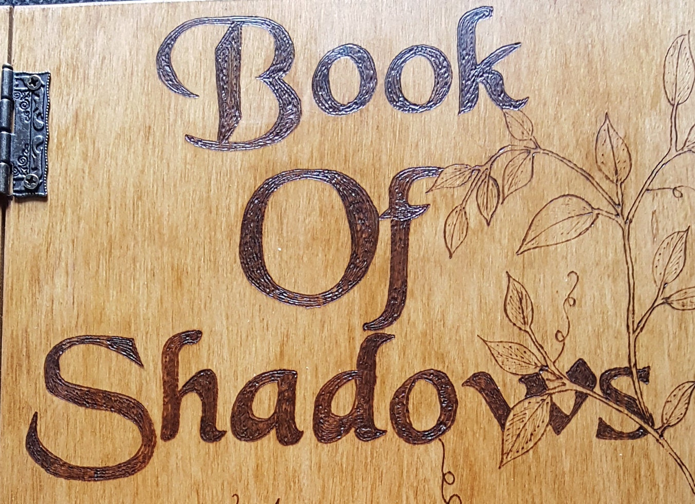 Book of Shadows, Handmade Wooden With Pagan Design and Blank Pages. - Etsy