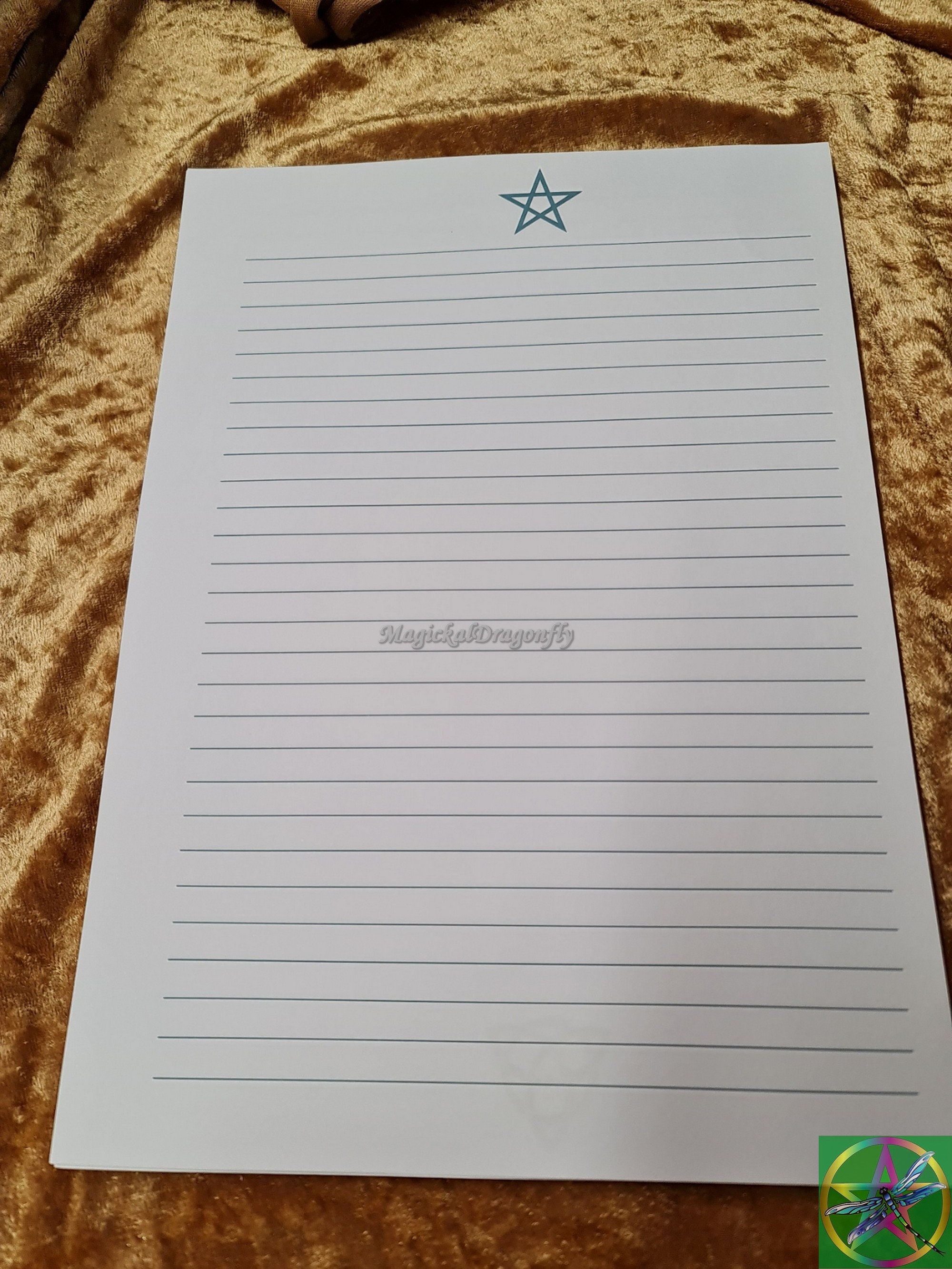 printed lined a4 paper with a choice of 5 different designs etsy