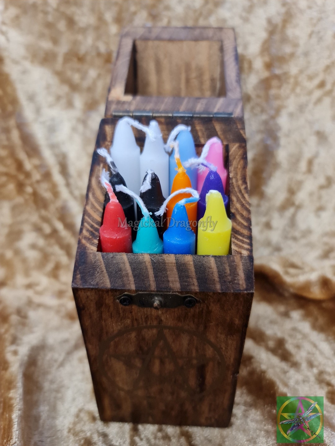 Spell Candle Set: Altar Box With 12 Colored Candles - Etsy