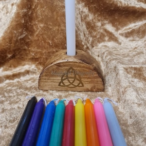 Spell candle holder for witches and spells, candle holder, candle stand, spell candle, spell casting candle holder,  Altar candles