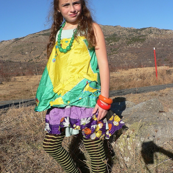 robe hippie d'été pour fille de 6 à 8 ans