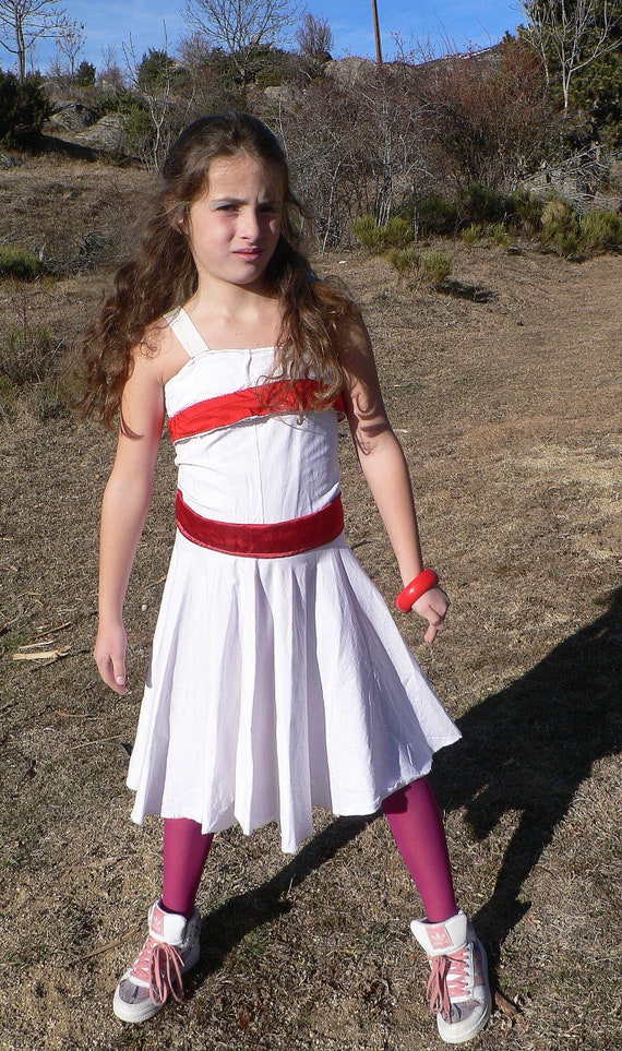 white dress for 9 year old