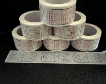 Cinta washi con temática de pista de hielo de hockey