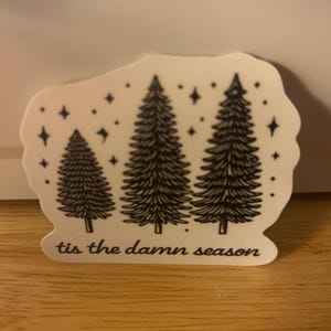 tis the damn season Sticker | Swiftie, evermore, Music Inspired