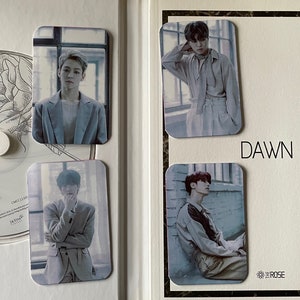 Cartões de fotos não oficiais de The Rose - Dawn | K-Pop, Dojoon, Hajoon, Woosung, Taegyeom, Jaehyeong