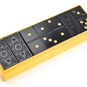 Uitvoeren van 28 Vintage Set van dubbele zes Domino&#39;s Vintage Toy Vintage spel traditionele spel Pub spel Vintage dominostenen Vintage dominostenen