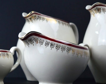 Royalty Alfred Meakin Dinner Service Spares Water Pitcher Milk Jug Creamers Vintage Housewares Gravy Boat Tableware
