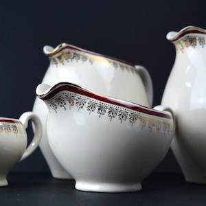 Royalty Alfred Meakin diner Service spares water werper melk Jug creamers Vintage Housewares jus boot servies