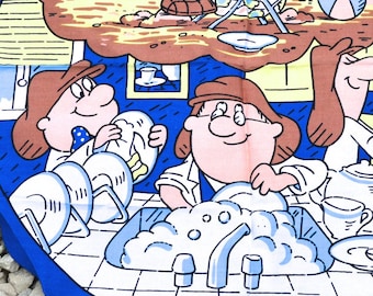 1980s Tetley Tea Bolsas té toalla de té coleccionable toalla de té vintage toalla de té juguete recuerdo juguete toallas 100% algodón toalla de té hecho en Inglaterra