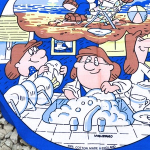 1980s Tetley Tea Bolsas té toalla de té coleccionable toalla de té vintage toalla de té juguete recuerdo juguete toallas 100% algodón toalla de té hecho en Inglaterra