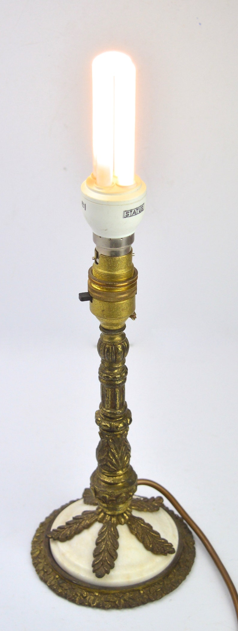 Ref 2: Vintage Ornate Lamp With Stand | A and D Reclaim