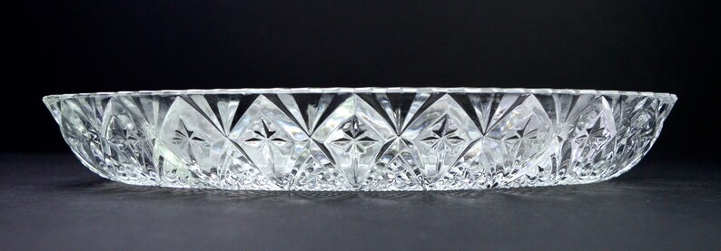 1950-talets vintage glasfat, nötfat, bricka, vintage sminkbord, fat, serveringsfat i glas, vintage heminredning, hushållsartiklar, vintage fest bild 4