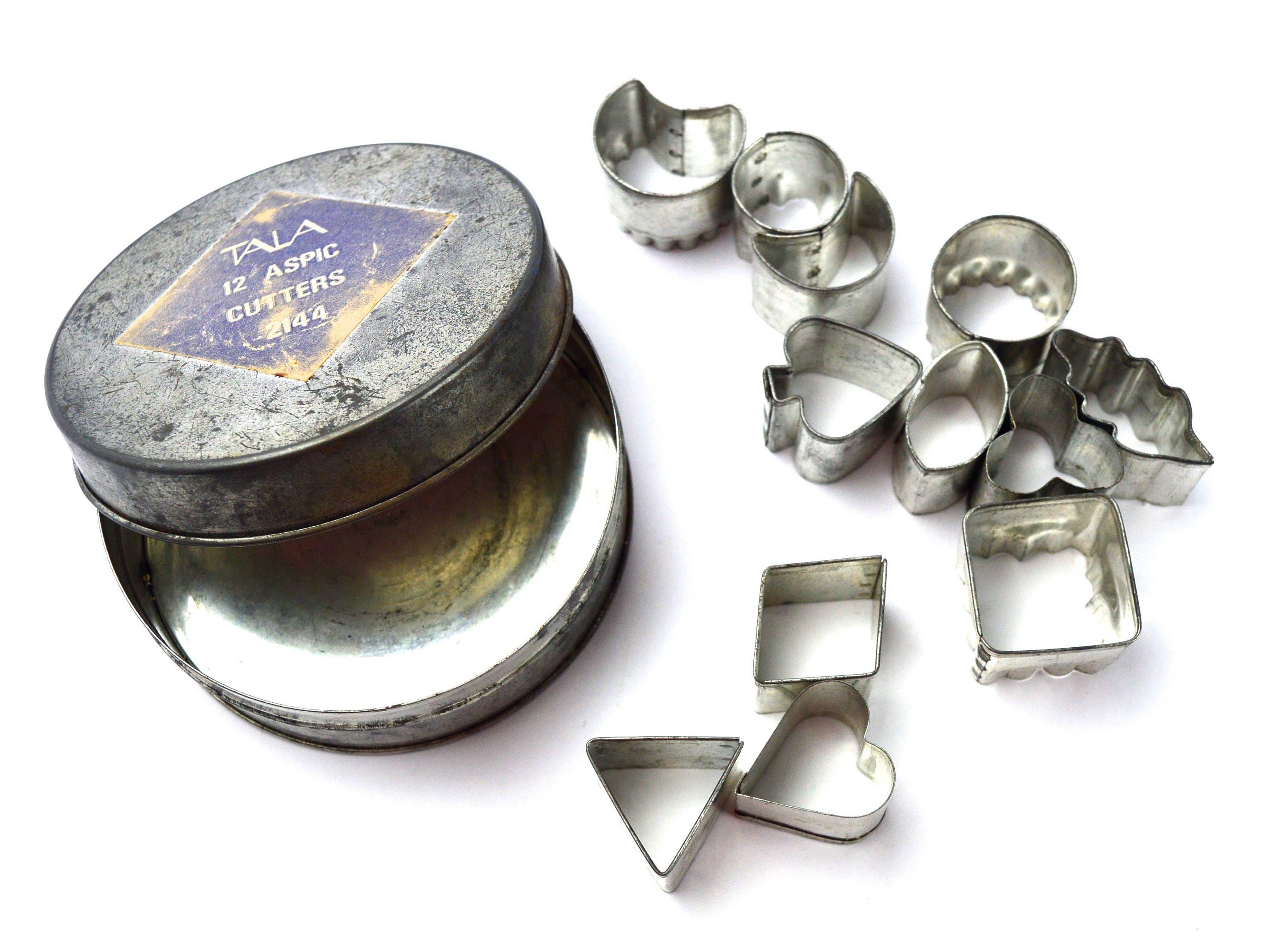 TALA 12 Aspic Cutters 2144 Vintage Aspic Cutters Vintage Cookie Cutters Vintage Jelly Cutters Vintage Kitchen Vintage Cake Decorating