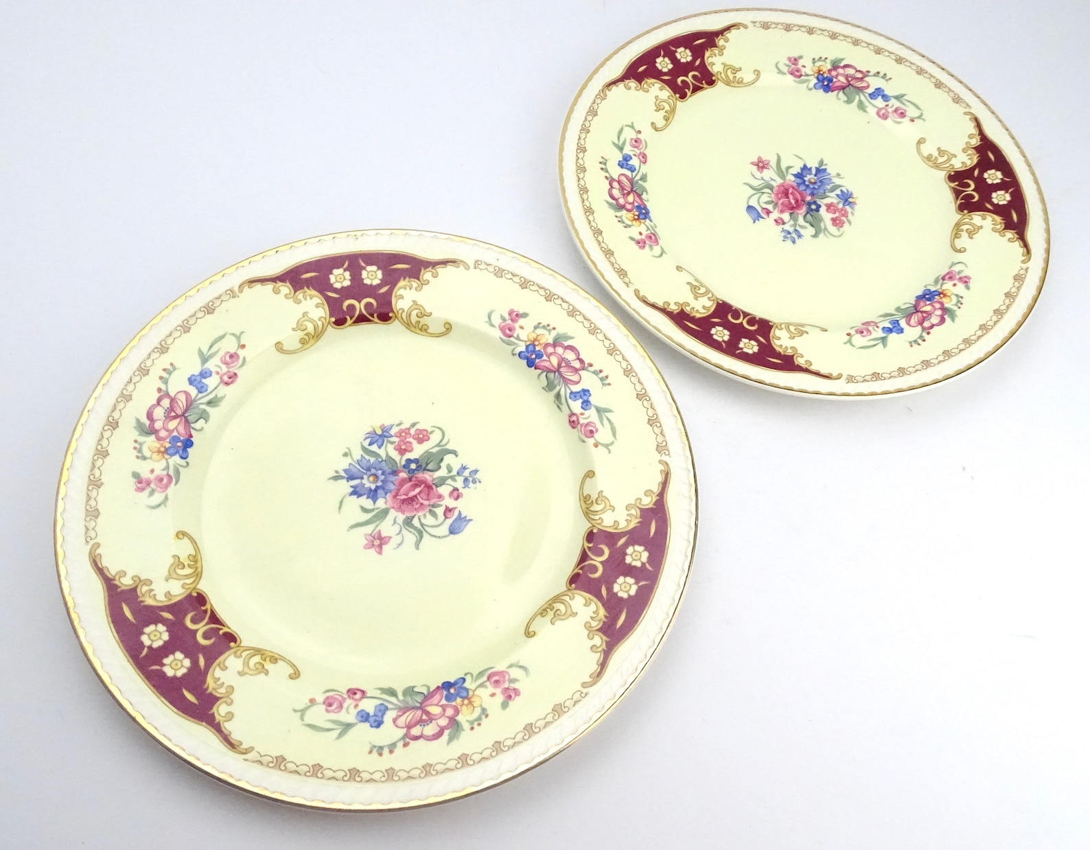 Vintage Portland Pottery Tea Plates Vintage Housewares Vintage Etsy