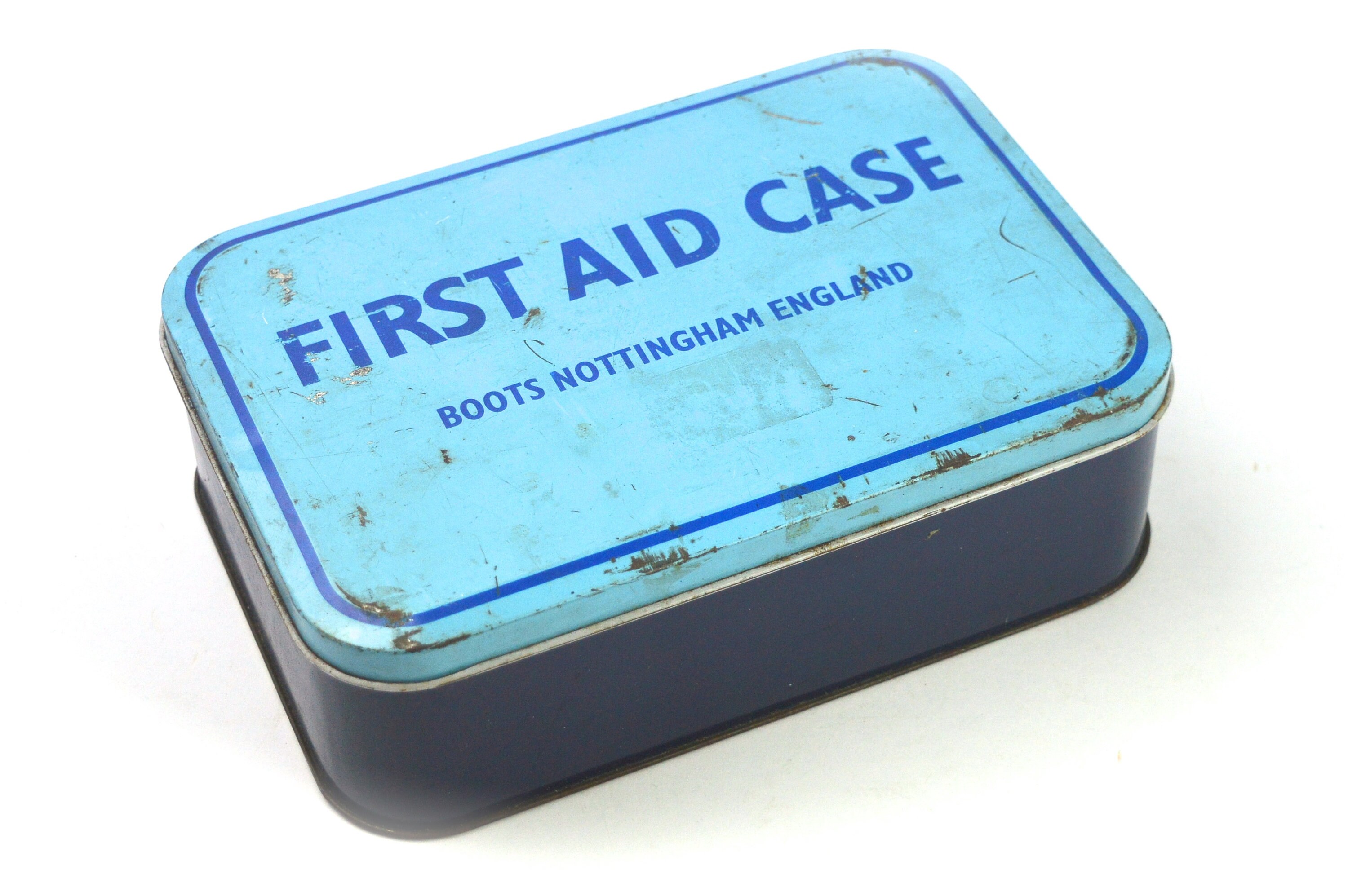Vintage Tin First Aid Case Boots of Nottingham First Aid Tin