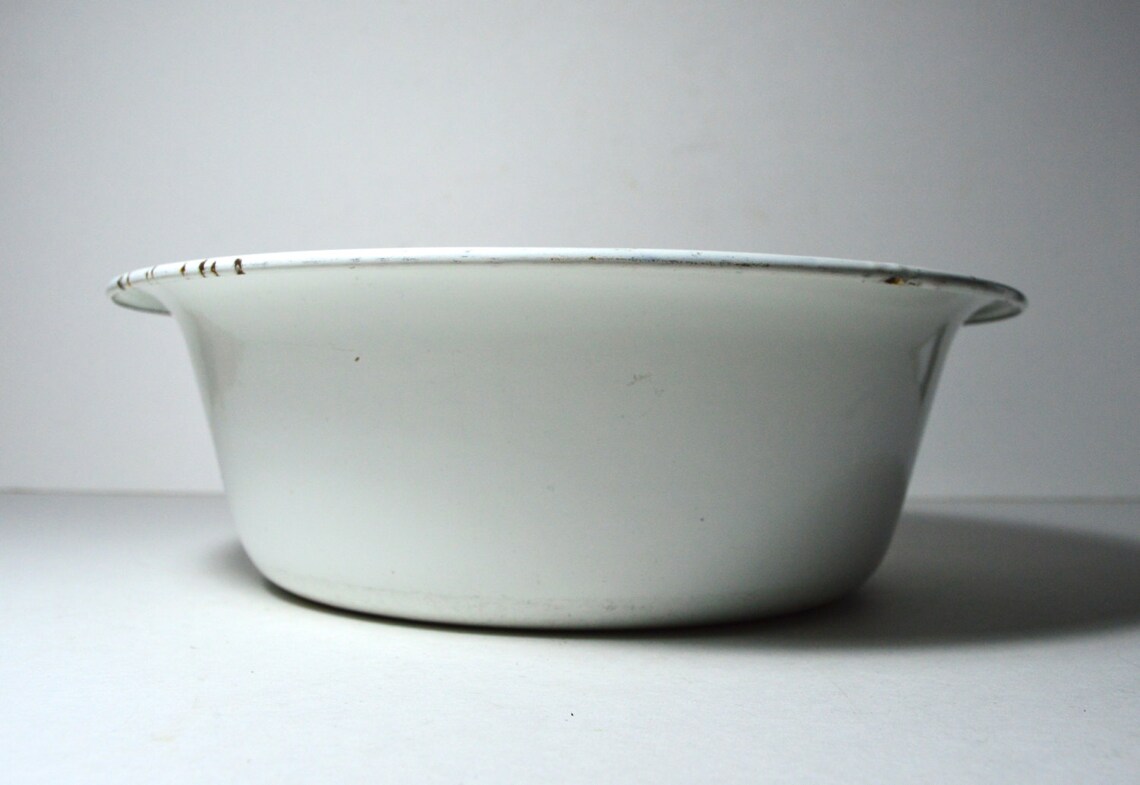 1950s Enamel Bowl Vintage Enamel Wash Bowl Vintage Enamel Etsy UK
