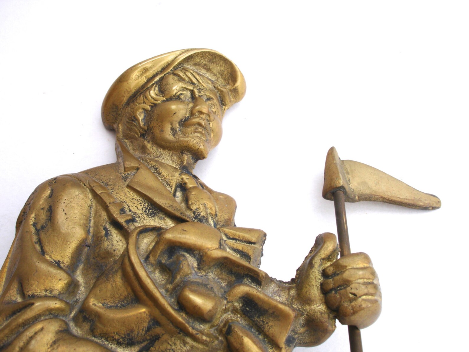 1940s Vintage Brass Door Stop Vintage Golf Caddy Door Stop Vintage