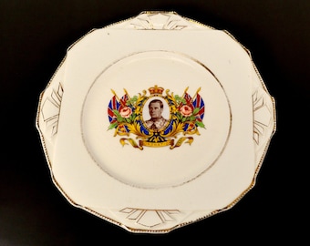 Edward VIII Coronation Plate Commemorative Plate James Kent