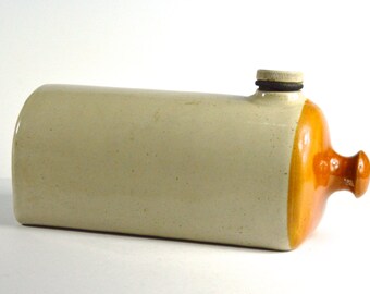 Vintage Foot Warmer Footwarmer Vintage Bed Warmer Vintage Bedding Vintage Housewares Stoneware Footwarmer