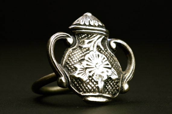 Serviette de table ancienne bague théière serviette bague Cookie 