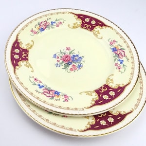 Vintage Portland Pottery Tea Plates Vintage Housewares Vintage Tea Plates Vintage Dinner Service Dessert Plate