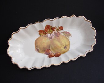 Crown Devon Fieldings Serving Dish Fluted Edge Vintage Nut Dish Vintage Housewares