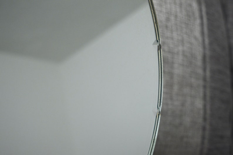 1940s Art Deco Round Wall Mirror Vintage Mirror With Bevelled Etsy