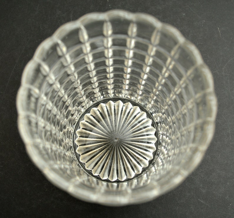 Vintage Pressed Glass Vase Vintage Vase Celery Vintage Hobnail Etsy