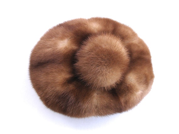 1960s Brown Vintage Fur Hat Vintage Fur Hat Vintag