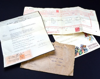 Vintage Birth Certificate Jessie Florence Smith Interment Jessie Florence Rendall Telegram Vintage Ephemera Local Family History Woodstock