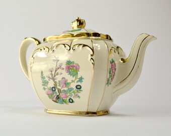 Vintage Tea Pot Vintage Cream Tea Pot Vintage Ceramic Tea Pot Vintage Home Tableware Vintage Housewares