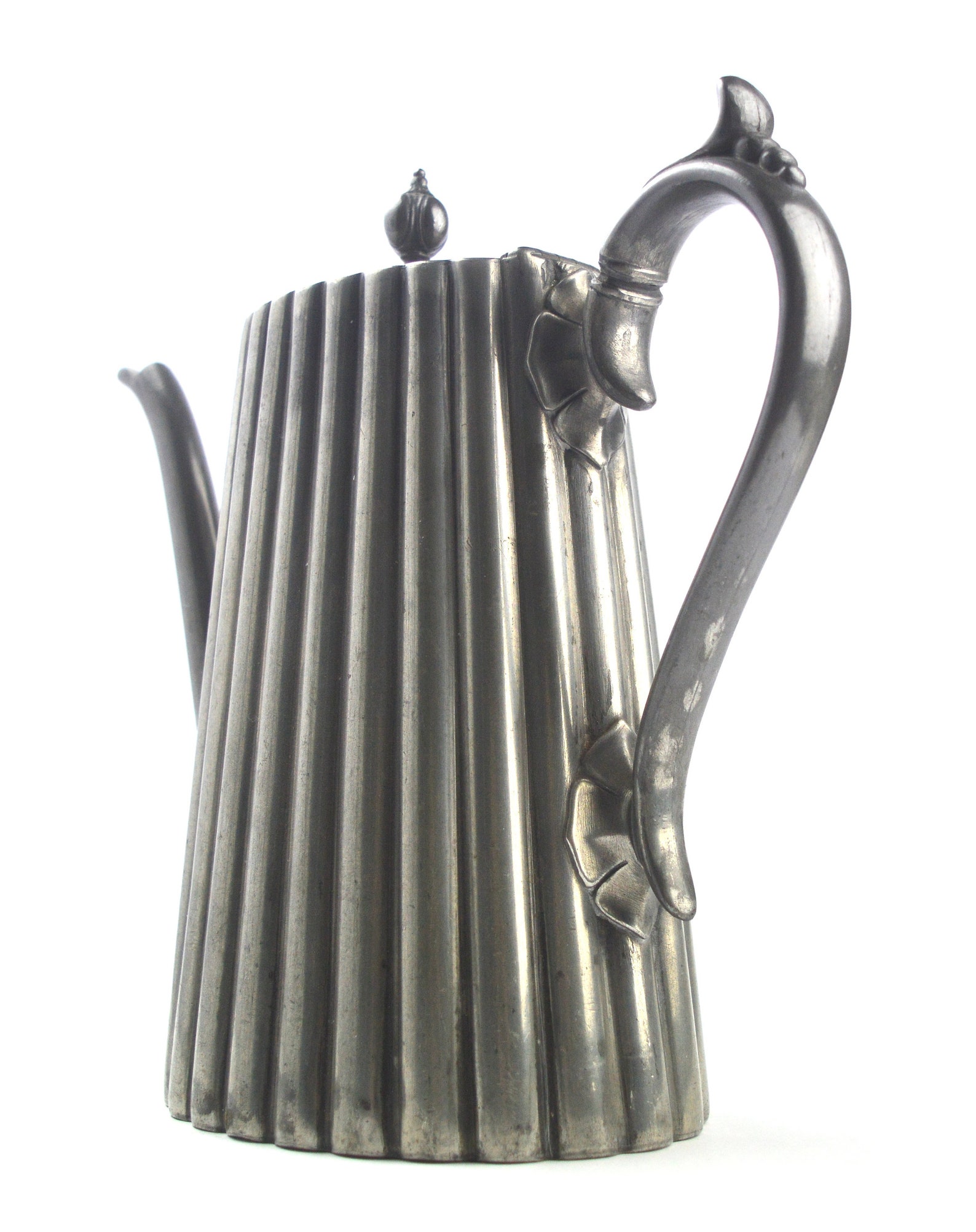 Victorian Coffee Pot Philip Ashberry & Sons Vintage Coffee Pot Nickel