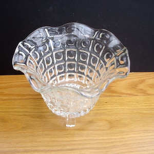 1940s Glass Vase Vintage Glass Vase Art Deco Glass Vase with a fantastic cone shape