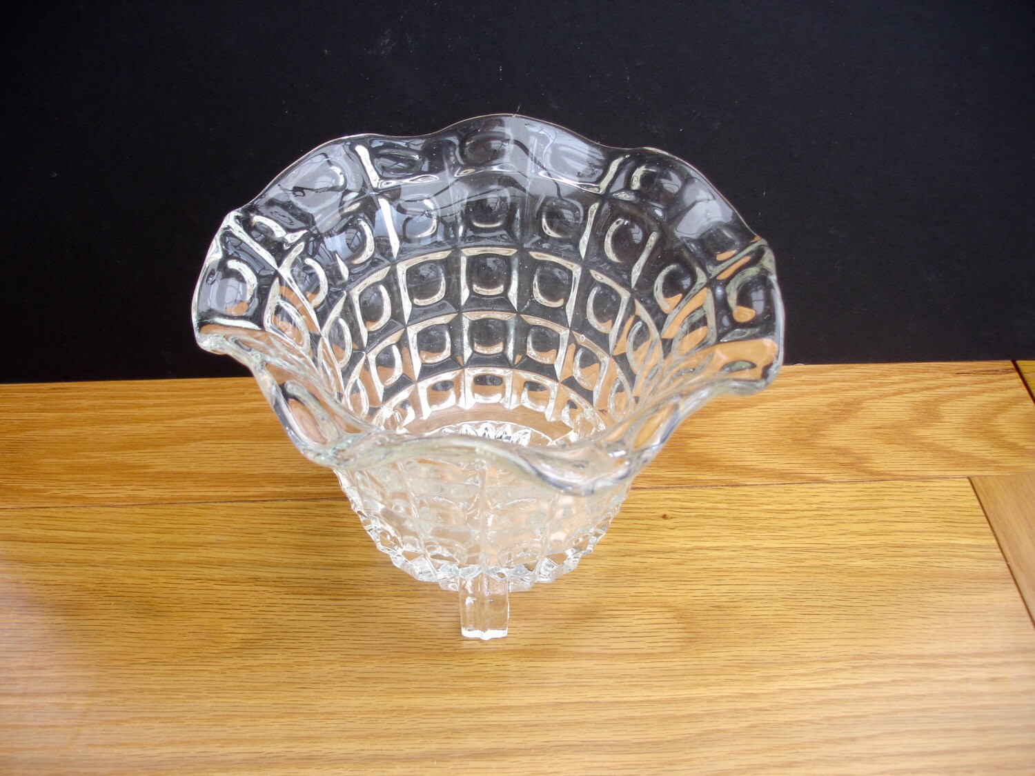 1940s Glass Vase Vintage Glass Vase Art Deco Glass Vase With a Etsy UK