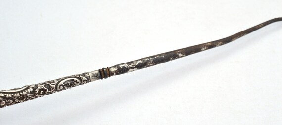Victorian Silver Button Hook Vintage Button Hook … - image 4