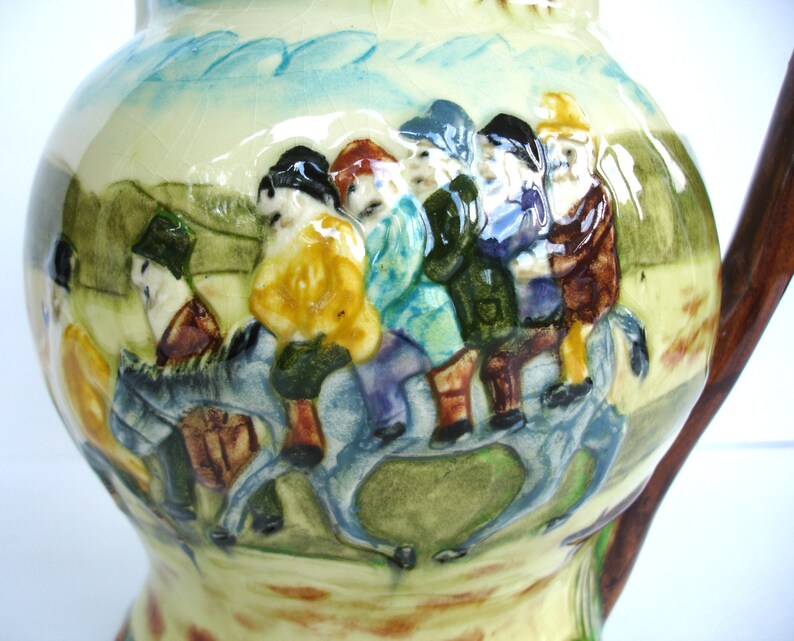1950s Widecombe Fair Vintage Jug Vintage Water Pitcher Vintage Tableware Uncle Tom Cobley and All image 4