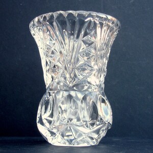 1950s Cut Glass Vintage Posy Vase Vintage Vase