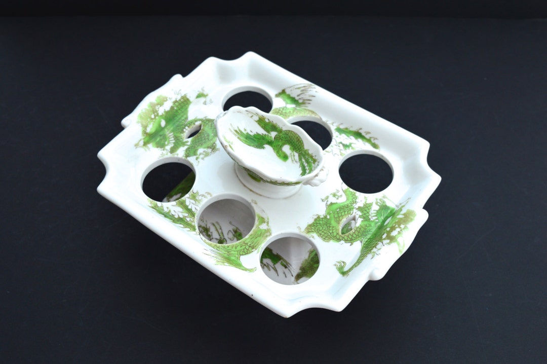 Vintage Egg Stand Vintage Egg Holder Chinese Dragons Egg Stand Etsy