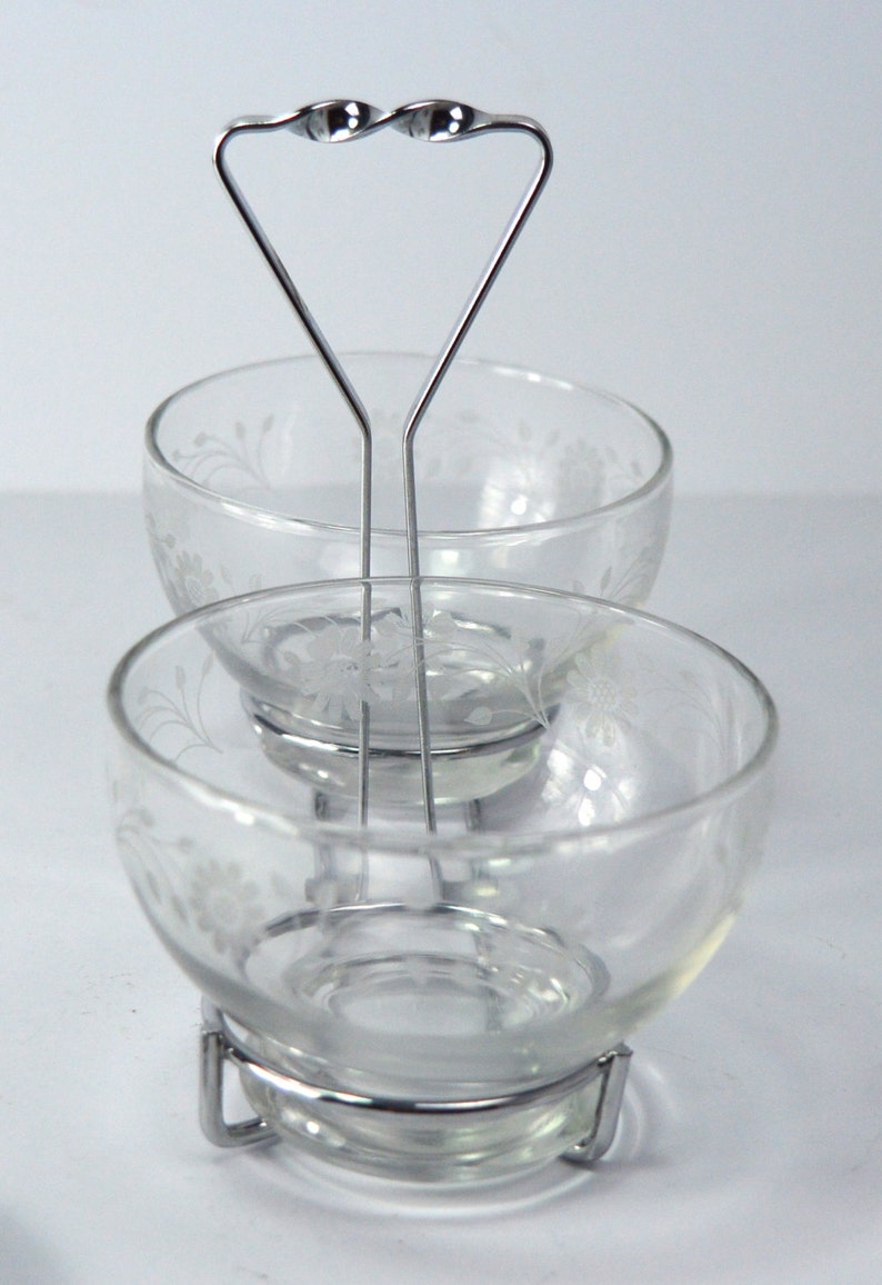 Vintage Glass Condiment Dishes Canada Indian Pickle Set Jam Etsy