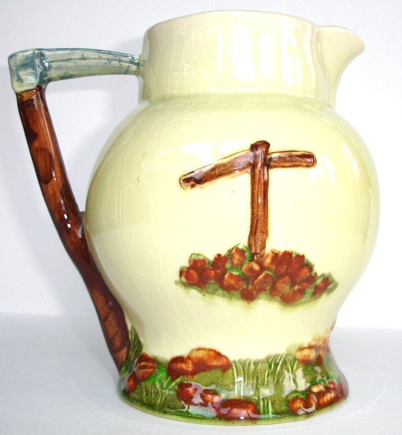 1950s Widecombe Fair Vintage Jug Vintage Water Pitcher Vintage Tableware Uncle Tom Cobley and All image 3