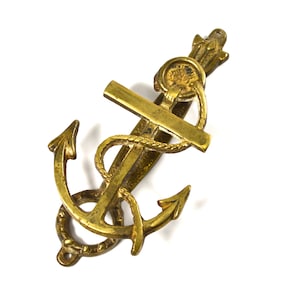 Vintage Anchor Door Knocker, Brass Door Knocker, Vintage Sailing Door Knocker