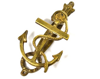 Vintage Anchor Door Knocker, Brass Door Knocker, Vintage Sailing Door Knocker